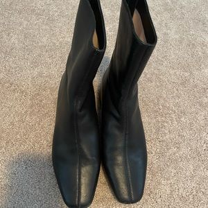 Roxie center-seam ankle boots in leather